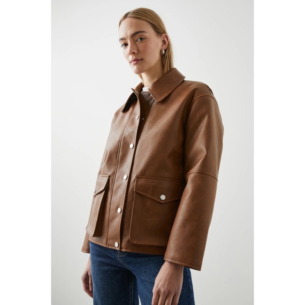 NWOT Rails Mathis Faux Leather Jacket - Picture 4 of 5